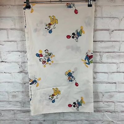 VTG Walt Disney Productions 26 X 16 Mickey Donald Pluto Pillow Case • $20