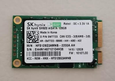 SK HYNIX HFS128G3AMNB-2200A 128GB SH920 MSATA SSD Solid State Drive • $20