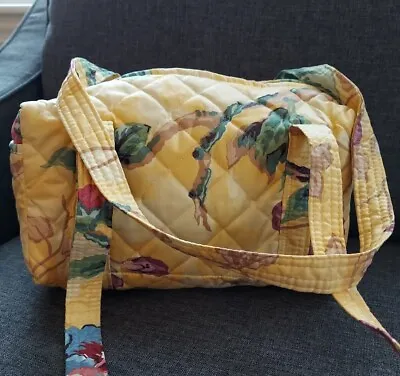 Floral Quilted Shoulder Handbag Bags & Baggage Minnesota USA Vtg 1990s • $29.99