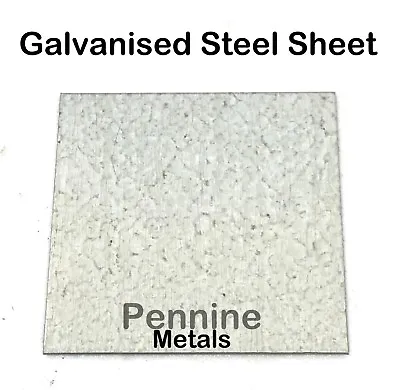 GALVANISED Mild Steel SHEET Metal Precision Guillotine Cut In UK - Trade Suppler • £12.10