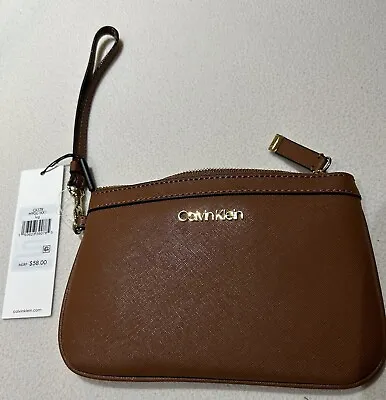 Ladies Clutch Handbag Calvin Klein BNWT Tan • £15