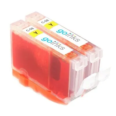 2 Yellow Ink Cartridges For Canon PIXMA Pro 9000 & Pro 9000 Mark II (MK2) • £6.65