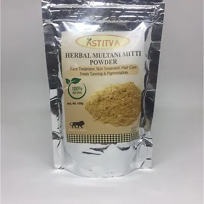 £3.79 • Buy Hesh Multani Mitti/Mati 100g Natural Clay Skin And Face Cleanser Mask Mud Pack