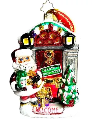 Radko 6  Santa Ornament  Front Door Delivery  1021137 * New * Free Shipping • $99.99