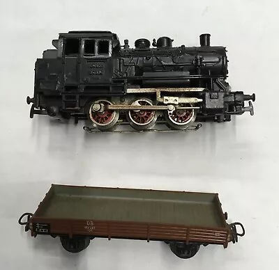 Vintage MARKLIN HO Scale #89005 3-Rail Ac CM-800 Switcher Engine & Boxcar 464637 • $25