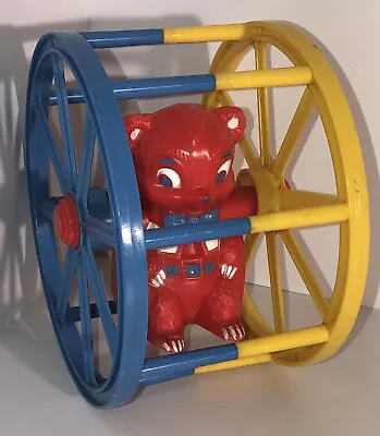 Vintage Arco Toy Plastic Rolling Ferris Wheel Bear Sidney A Tarrson Co USA • $20