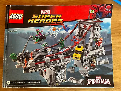 £124.95 • Buy LEGO Marvel Spider-Man: Ultimate Bridge Battle 76057 - All Minifigures Included