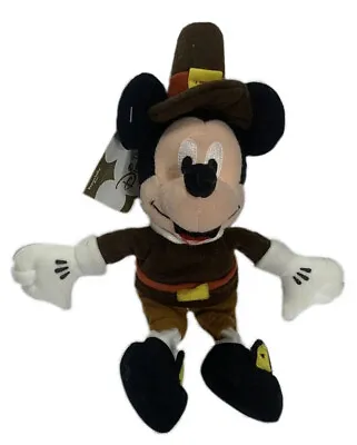 The Disney Store Mini Bean Bag Pilgrim Mickey 8  NWT • $14.99