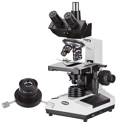 AmScope T390B-DK 40X-2000X Darkfield Trinocular Biological Compound Microscope • $403.99