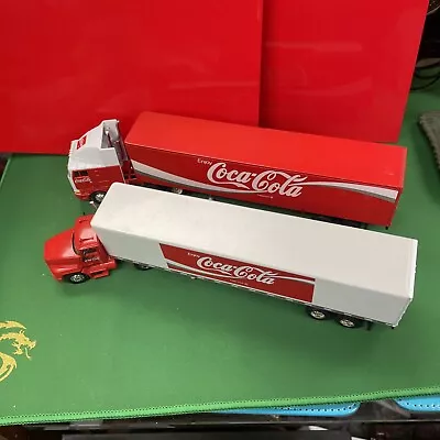 2 Vintage Coca-cola  Tractor Trailer Perfect Condition • $69