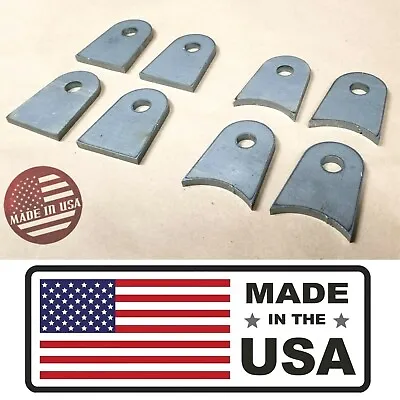 [SR] Off Road Weld-On Shock Axle Mount Frame Tabs 1/4  Steel 4 Flat & 4 Radius • $28.90