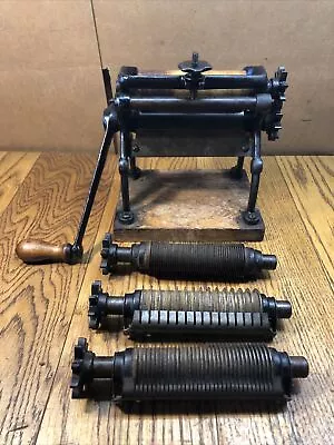 VTG Vitantonio Cast Iron Pasta/Noodle Machine W Extra Pasta Roller & 3 Cutters • $169