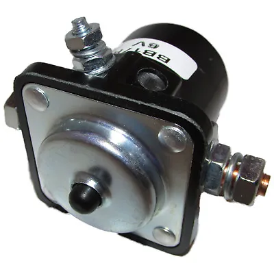 Universal 6 Volt 3 Terminal Starter Solenoid Switch With Push Button Contact 6v • $26.12