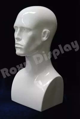 2PCS Male Fiberglass Mannequin Head Bust Wig Hat Jewelry Display #PS-EraW-PS X2 • $67