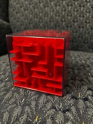 Money Maze 3D Cube Bank. Brain Teaser Puzzle Game - Red NEW • $9.99