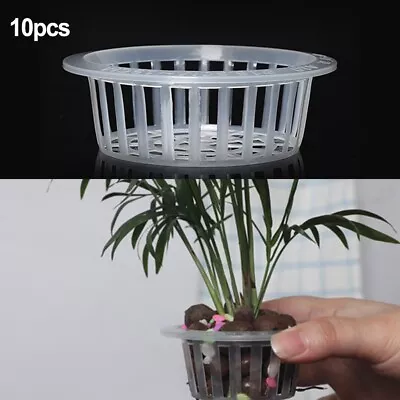 Plastic Net Pot Hydroponic Basket For Plant Cloning Durable And Easy To Use • $11.78