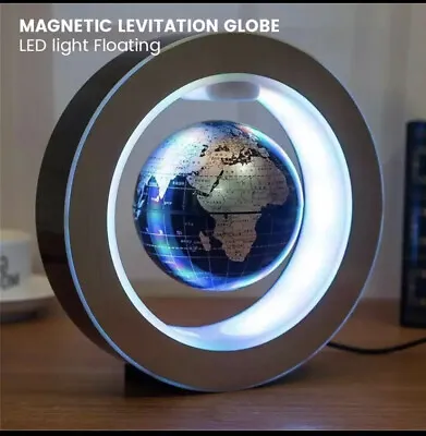 £45 • Buy Levitating Magnetic Earth Bedside Table Led World Floating Lamp