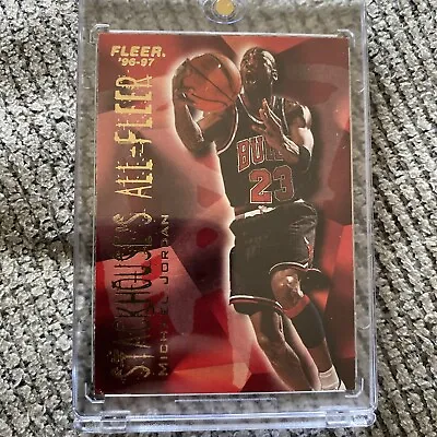 Fleer 96-97 Michael Jordan # 4 Of 12 Stackhouse’s All-Fleer • $20