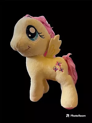 Fluttershy  My Little Pony 12” Plush W/Pink Ribbon Mane-Tail 2013 Stuffed Animal • $14.99