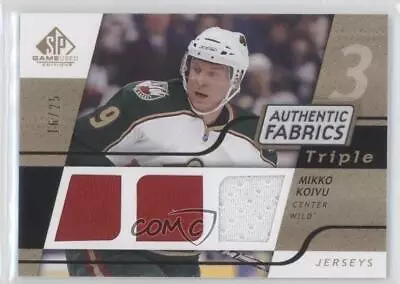 2008 SP Game Used Edition Authentic Fabrics Triple Gold /25 Mikko Koivu #3AF-KO • $29