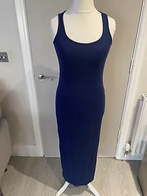 Atmosphere Navy Vest Style Maxi Dress Size 10 • £2.99