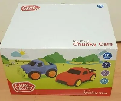 Chad Valley 15cm Chunky My 1st Vehicles - 2 Pack. 100% New And Unopened(sealed) • £15