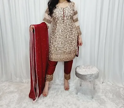 £68.99 • Buy Pakistani/Indian Fancy Partywear Designer Readymade Suit Sana Safinaz Asim Jofa 