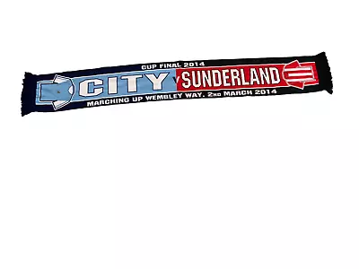 Manchester City V Sunderland Football Scarf - Cup Final 2014 • £1.50