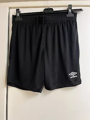 Men’s Umbro Football Shorts Size Medium Men’s Black BNWOT • £8.99