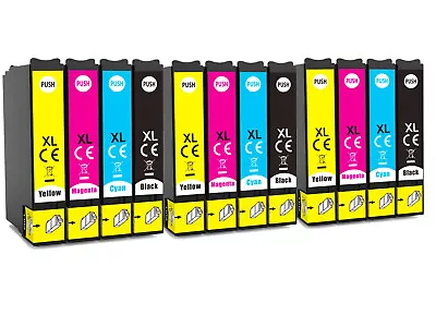 12 PK Cartridges Fits Epson Workforce WF-2810 WF-2830 WF-2835 WF-2850  603XL • £14.95