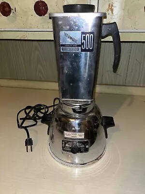 Vintage Stainless Steel VITAMATIC 500 Vita Mix Model 517 Blender TESTED MCM • $109.99