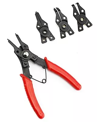 Snap Ring Pliers 4 In 1 C Clips Removal Retaining Set For Automotive And Engine  • $12.89