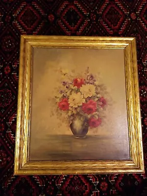 Vintage Morris & Bendien Framed Signed Floral Print • $89.99