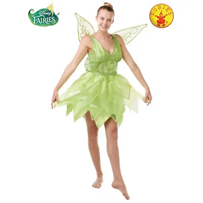 Tinker Bell Licensed Disney Adult Deluxe Dress Up Costume Size S By Rubie's *new • $81.95