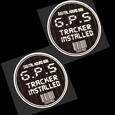 GPS TRACKER SECURITY Motorcycle Decal Sticker Graphic X 2 REFLECTIVE • $5.91