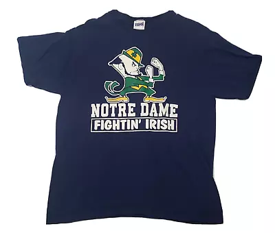Vintage 90s Notre Dame Irish BIKE Big Logo T-shirt Sz XL Single Stitch USA EUC • $17.94