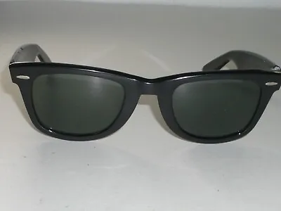 Vintage B&l Ray Ban L2009 Ooas Black Ebony G15 Uv Wayfarer 5024 Sunglasses • $149.99