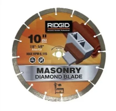 RIGID 10” Segmented Masonary Diamond Blade High Performance Pavers Brick (XX9) • $49.99