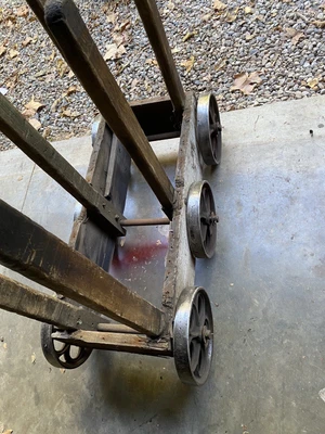 $100 • Buy Steam Punk 6 Wheel Cast Iron Cart