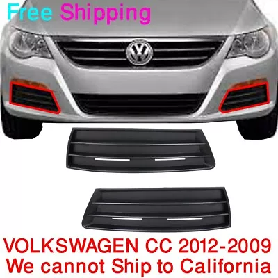 $80.85 • Buy New Volkswagen CC For 2009-2012 New Bumper Grille Left, Right, Front Set Of 2