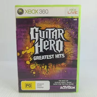 Guitar Hero: Greatest Hits Microsoft XBOX 360 2009 AUS PAL Complete • $40