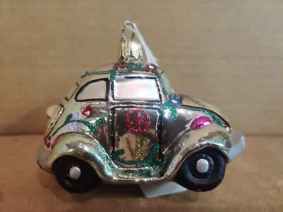 Glass VOLKSWAGEN Beetle Car Christmas Ornament  • $28.95