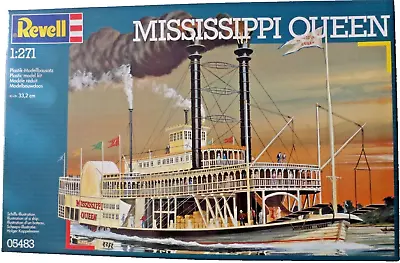 Steamboat Mississippi Queen  - 1:271 Plastic Model Ship Kit By Revell #05483 • $124