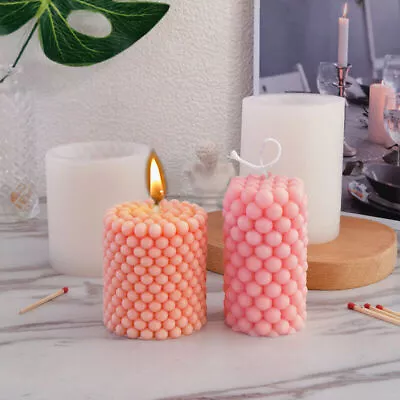 £5.69 • Buy 3D Silicone Mold Aromatherapy Candle Plaster Soy Soap Wax Candle Mould DIY Cake