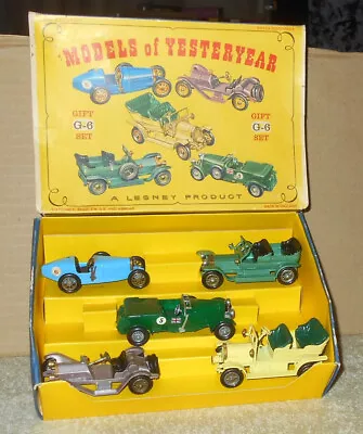 Vintage 1960's Matchbox G-6 Gift Set   RARE Box Set   Lesney  Yesteryear  READ • $62