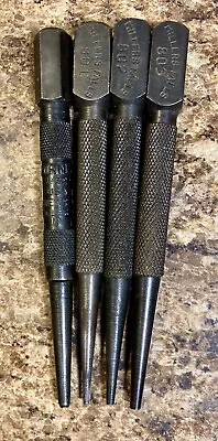 3 Millers Falls Nail Setters 1/32  -2/32  -3/32   Craftsman 3/32  All Made Usa • $14