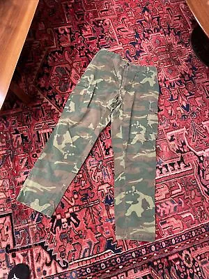 Vtg 1960’s Vietnam War Poplin ERDL Jungle Pants Not Ripstop Trouser Combat • $224.99