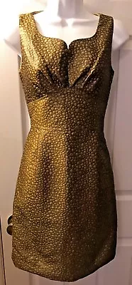 J.CREW Metallic Jacquard Dress Shift Sheath Bronze Cocktail RARE Sample Sz 6 • $149.99