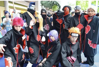 $16.50 • Buy Naruto Akatsuki Uchiha Itachi Robe Cloak Coat Anime Cosplay Costume Halloween