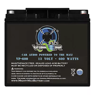 Mighty Max Viper VP-600 600 Watt Car Audio Battery For Autotek ATA1200.2 • $49.99